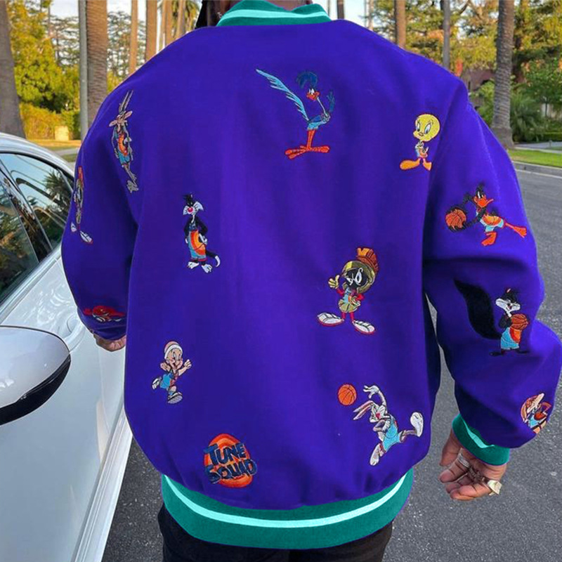 2023 Spring Waterproof Plus Size Thin Woven Polyester Printed Bomber Jacket Men's Casual Coat