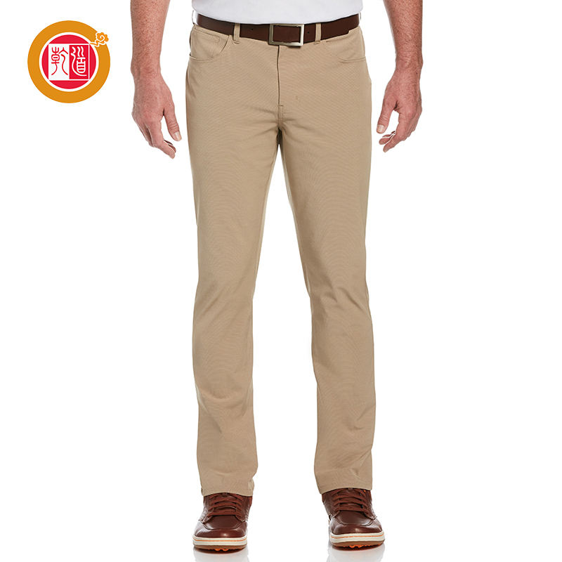 Wholesale Cotton Chino Pants Men High Quality Brand Slim Fit Sport Streetwear Solid Color Golf Pant Trousers With Side Pockets