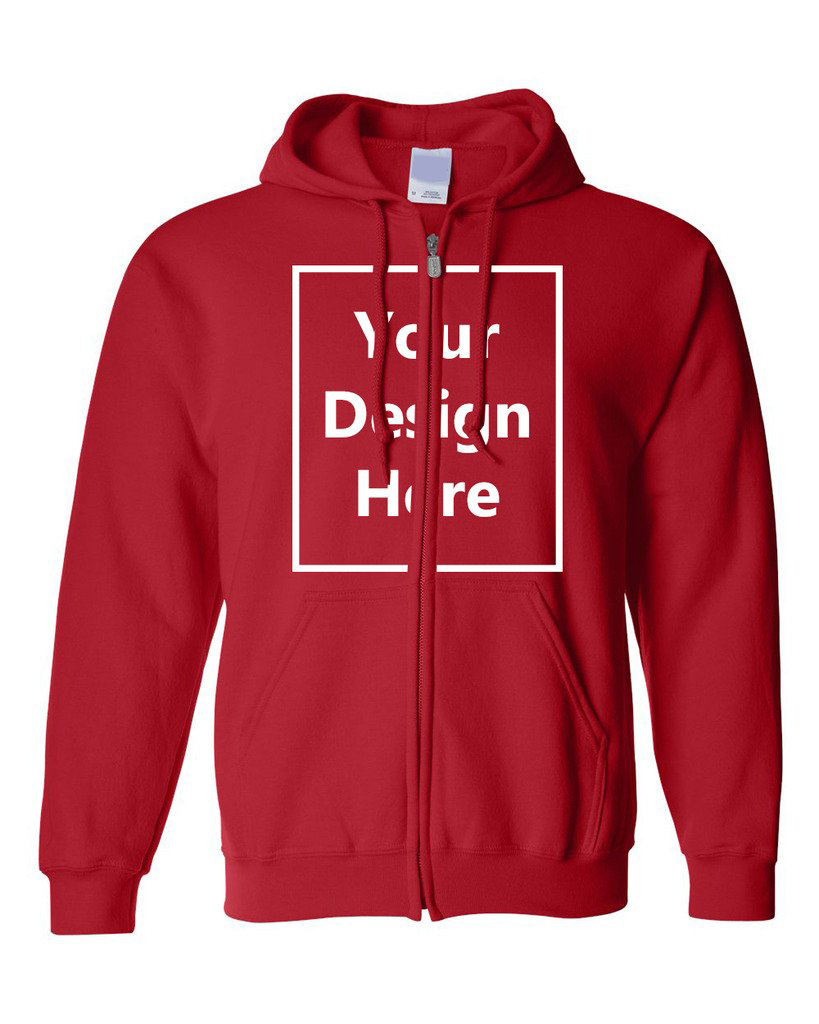 OEM High Quality Unisex Heavyweight Sweatshirt Hoodies Manufacturer Custom Hoodie Distressed Full Zip up Hoodie Print Logo
