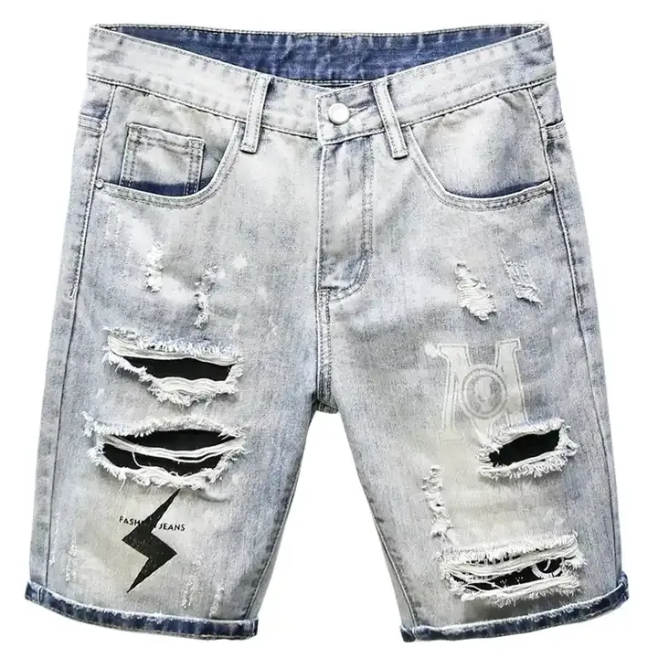 New Fashionable Men's Denim Shorts Casual Wear