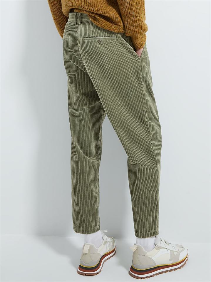 Custom Corduroy Mens Pants Chino Green Corduroy Pants for Men