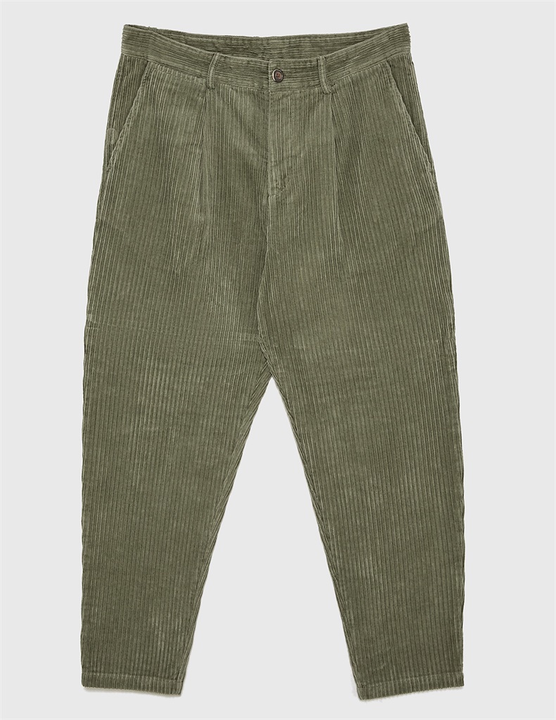 Custom Corduroy Mens Pants Chino Green Corduroy Pants for Men