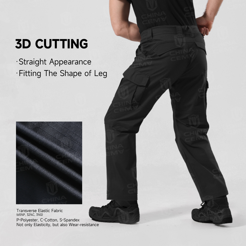 Elastic Stretch Outdoor Water-repellent Khaki Tactical Clothes For Men Trousers Cargo Pants