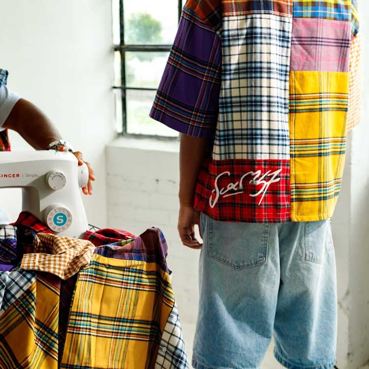 Men fashion apparel details display
