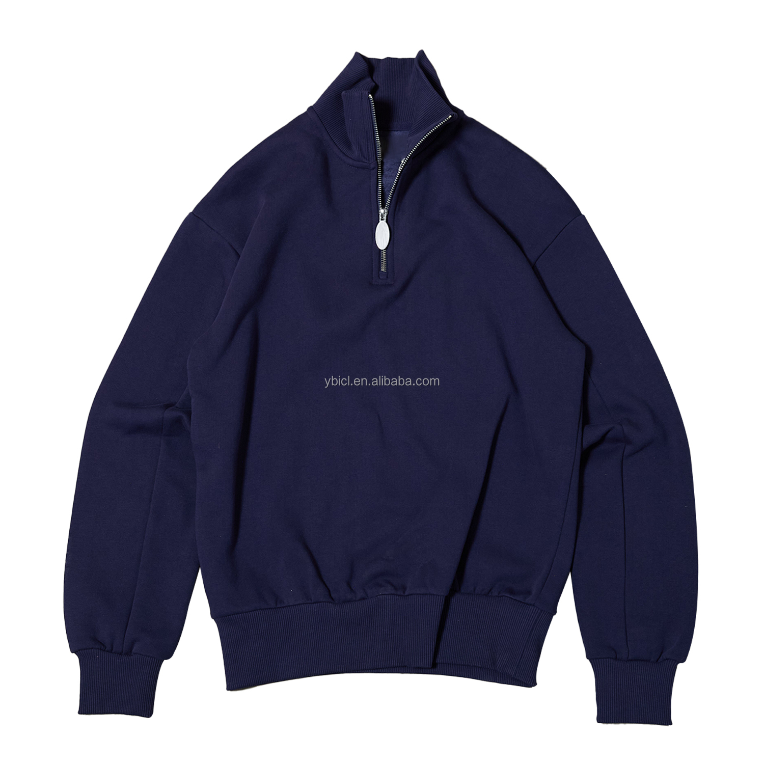 Embroidered Half-Zip Hoodie detail 1