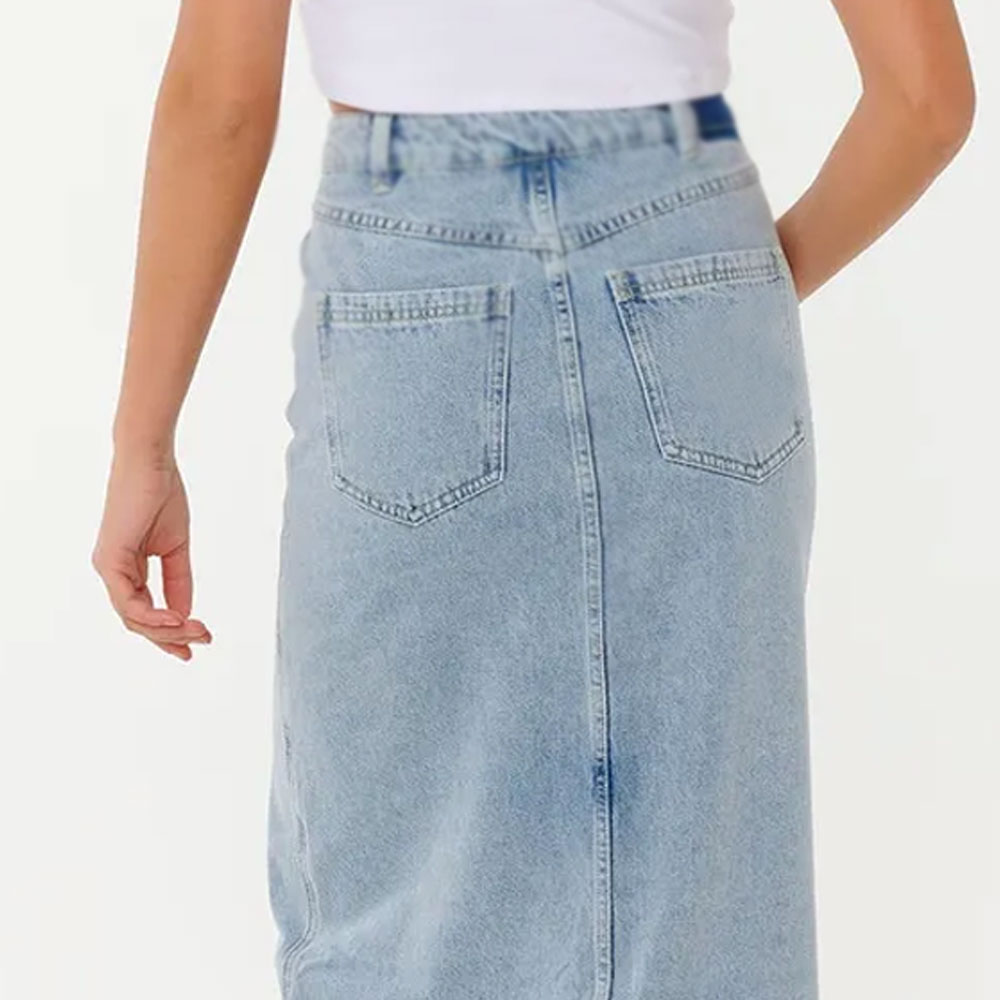 Women Midi Denim Skirts Available In All Sizes At Wholesale Price Best Quality Women Midi Denim Skirts
