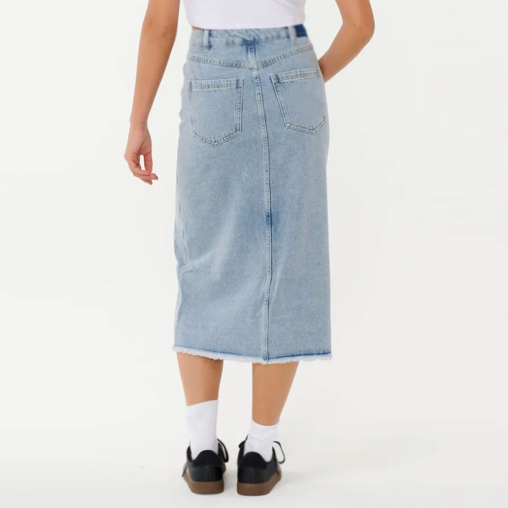 Women Midi Denim Skirts Available In All Sizes At Wholesale Price Best Quality Women Midi Denim Skirts