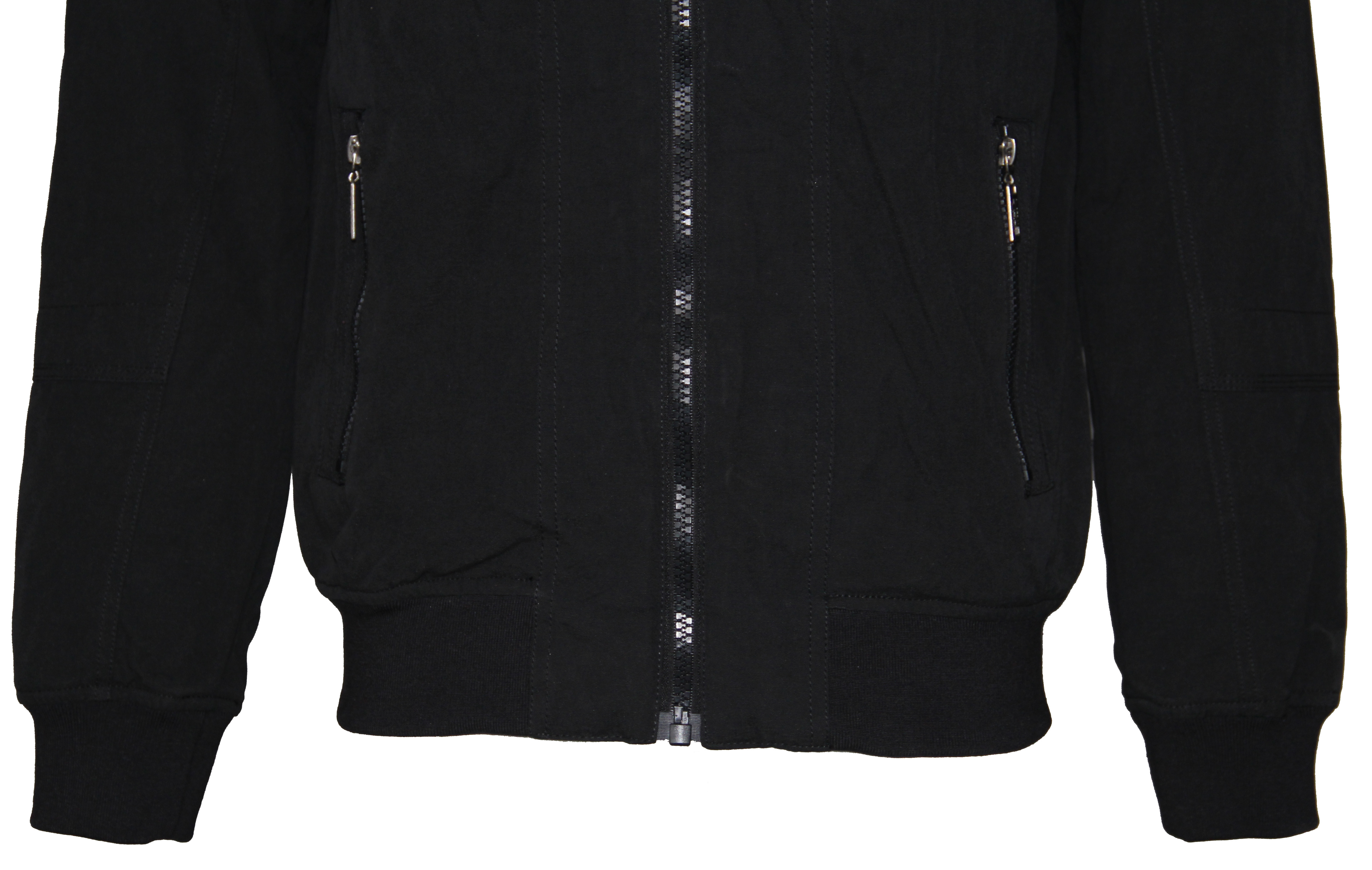 Fashion Branded Custom Color Nylon Man Light Weight Bomber Outwear Coat Full Zip Black Windbreaker Running Jacket