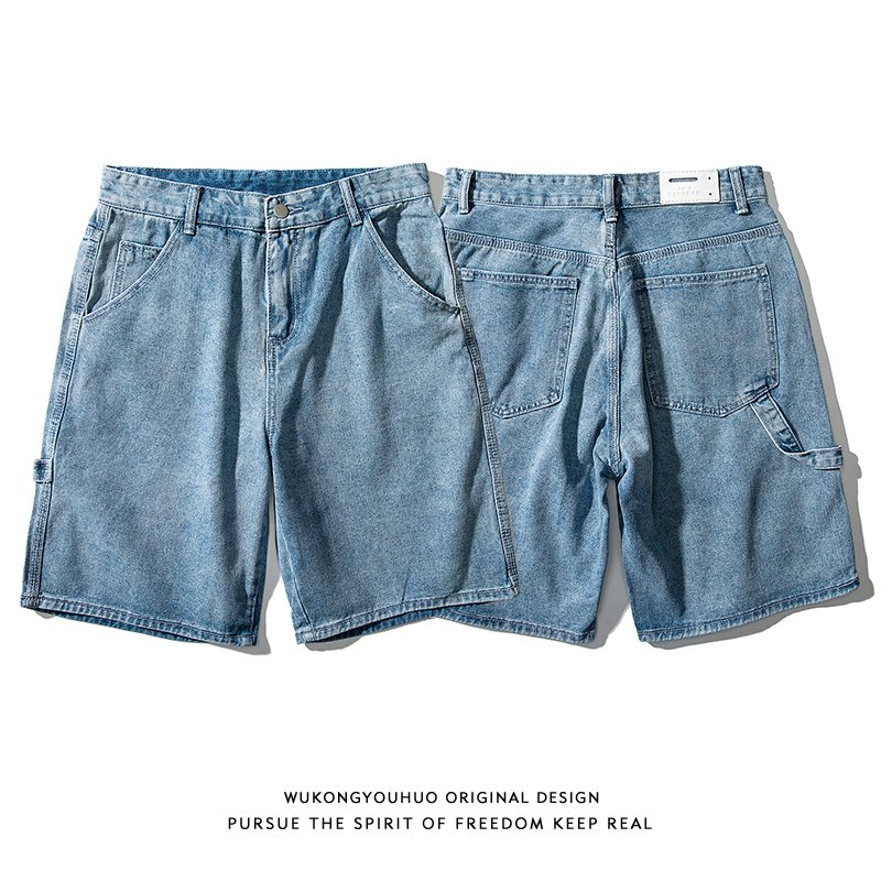 2025 New Summer New Men Fashion Stretch Causal Short Jeans Denim Shorts Blue Black Denim Swear Mens Shorts - Denim Shorts and Men Shorts Price