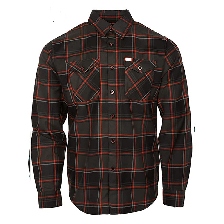 High Quality Customizable Men's Button Down Checked Flannel Shirts
