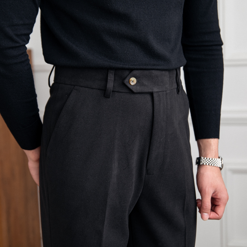 Men's Slim Customized High-waisted Gentleman Elegant and Comfortable Tapered Men's Chinos Pant