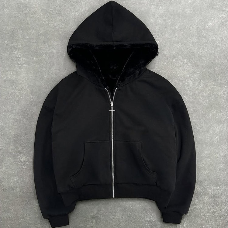 Custom Zip up Heavyweight Zip up French Terry Leopard Cheetah Graphic Printed Double Layer Reversable Hoodie