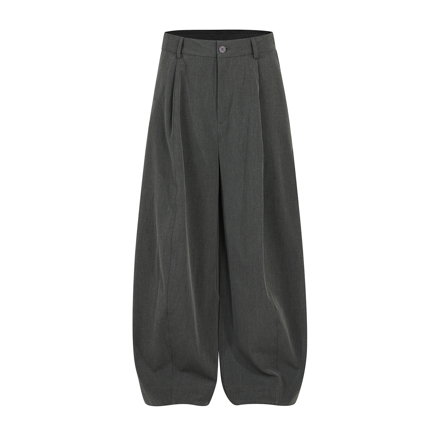Summer Fashion Solid Color Polyester Drape Simple Loose Wide Leg Casual Men's Pants