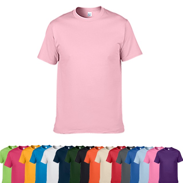 Round Neck Printed Plain T-Shirt