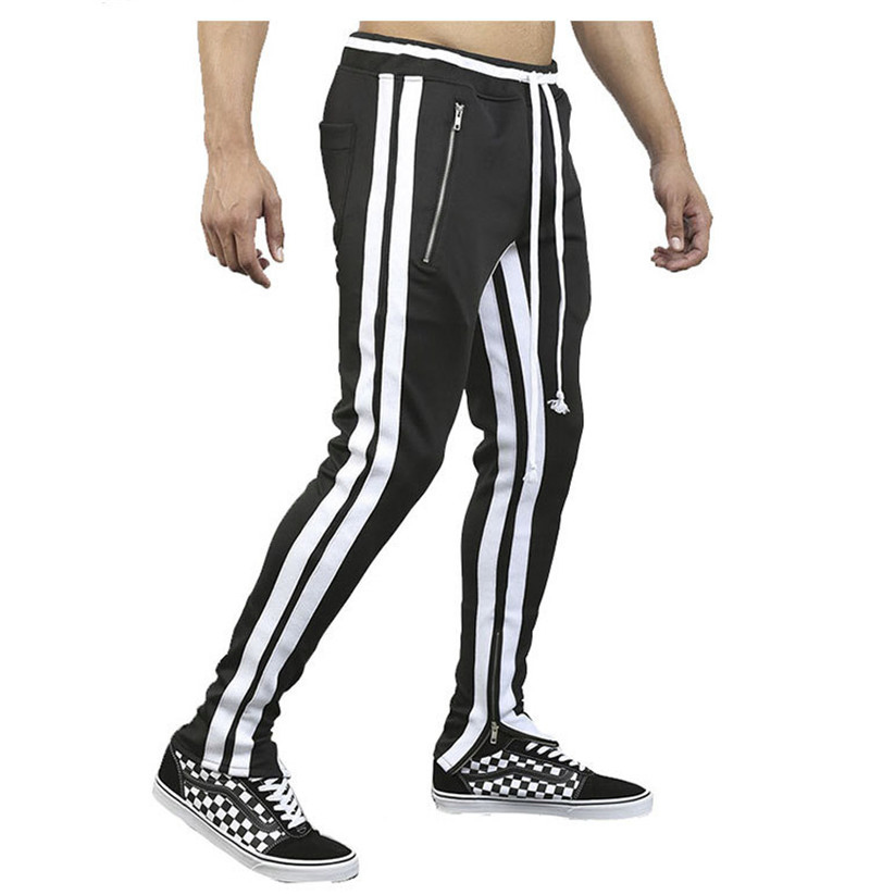 Custom Wholesale Sweat Track Pants with Stripes