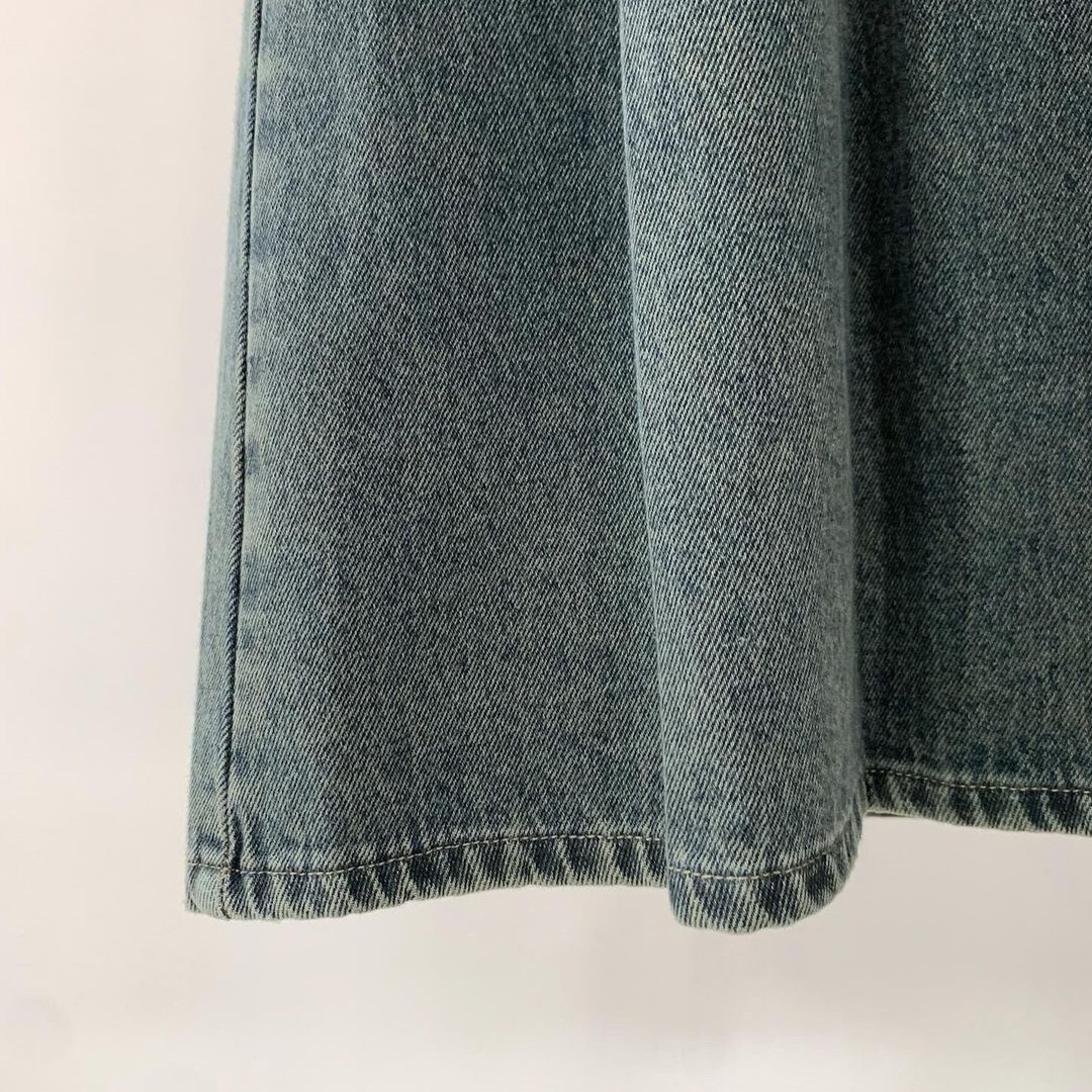 Women's Casual High Waist Midi Denim Skirt-Breathable Custom Logo OEM Service Customizable Size &amp; Color