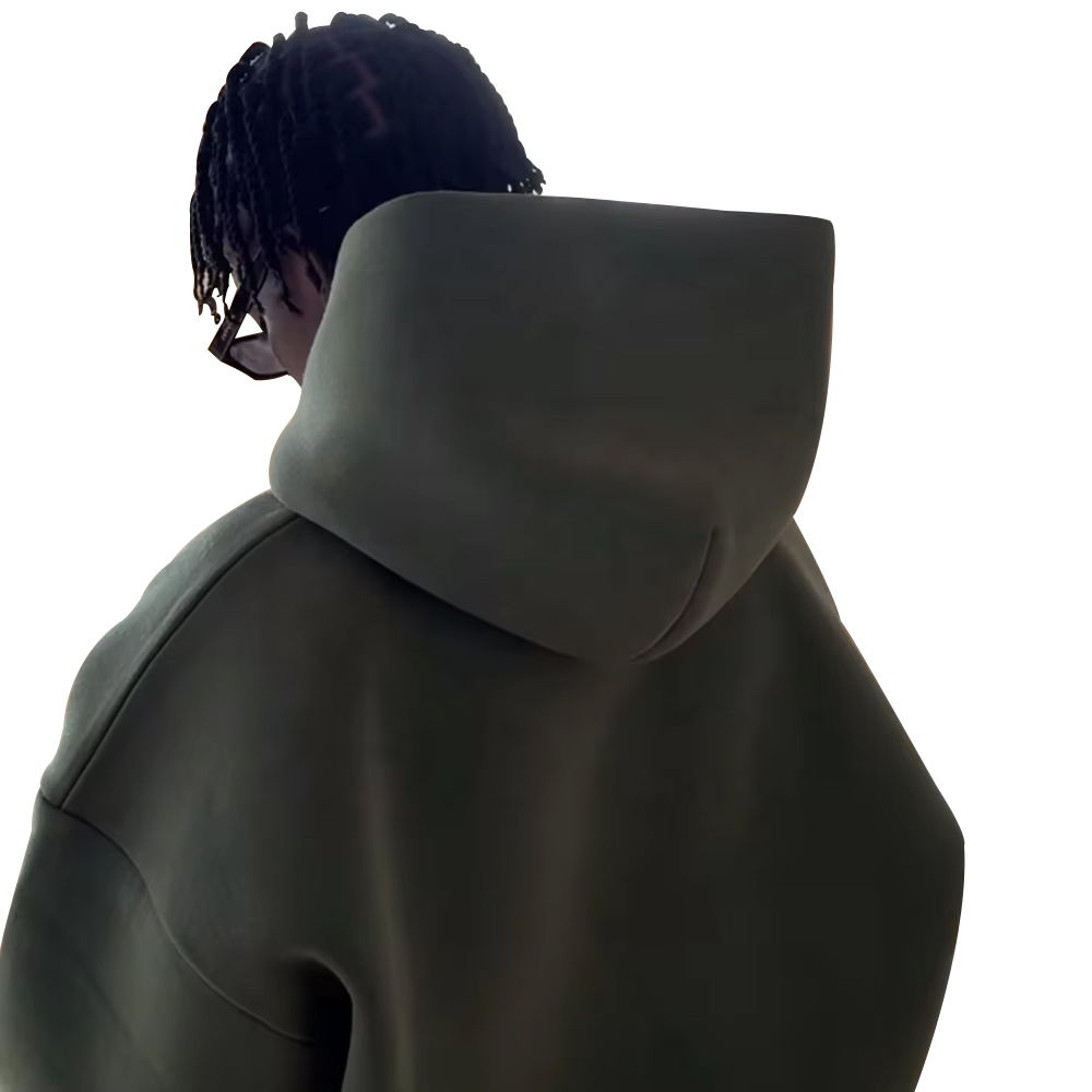 High Quality Custom Heavyweight Blank French Terry 500 Gsm Hoodies Drop Shoulder Oversized Cropped Boxy Hoodie for Men