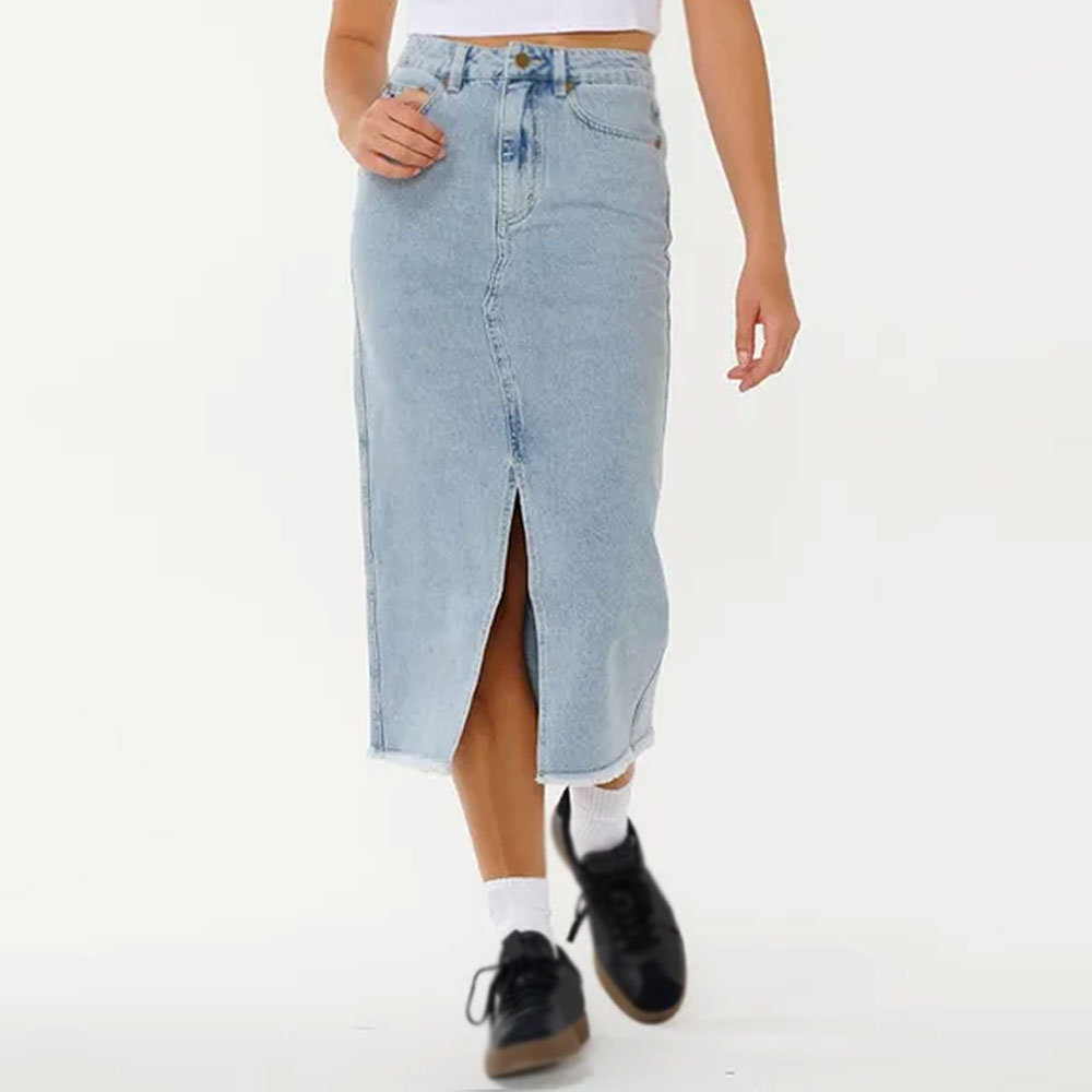 Women Midi Denim Skirts Available In All Sizes At Wholesale Price Best Quality Women Midi Denim Skirts
