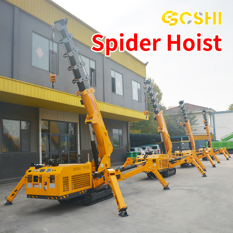Mini Spider Crawler Crane 3 Ton 5 Ton 8 Ton Mobile Lift Floor Electric Small Construction Man Basket 10.8m Lifting