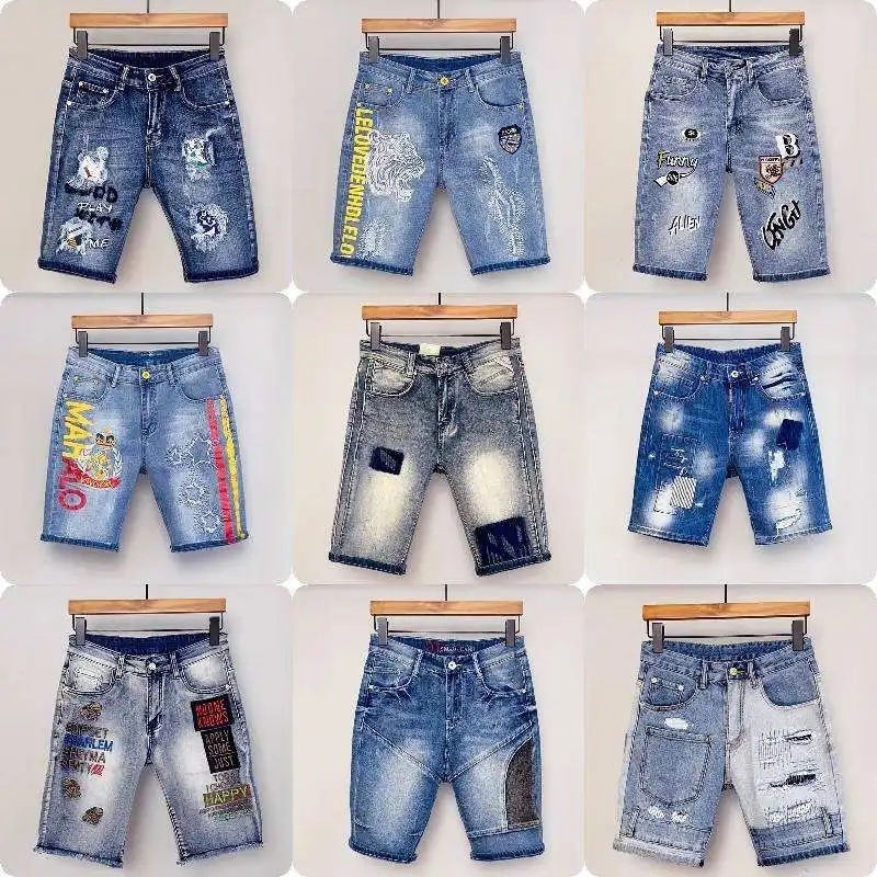 New Fashionable Men's Denim Shorts Casual Wear