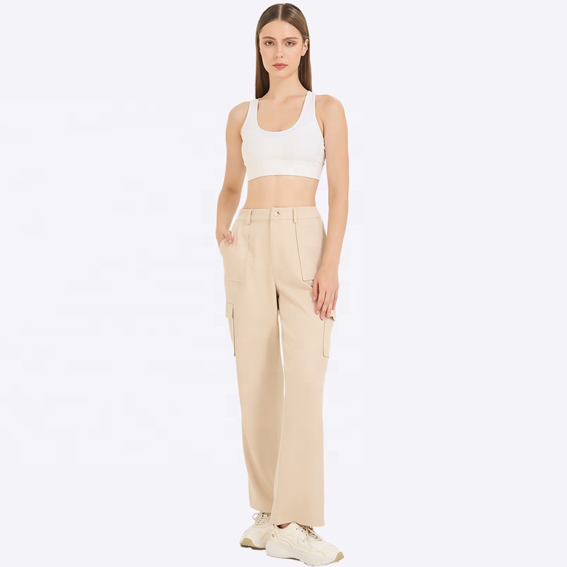 Factory Customized Women's Cargo Pants Casual Straight Dance Utility Pants for Ladies