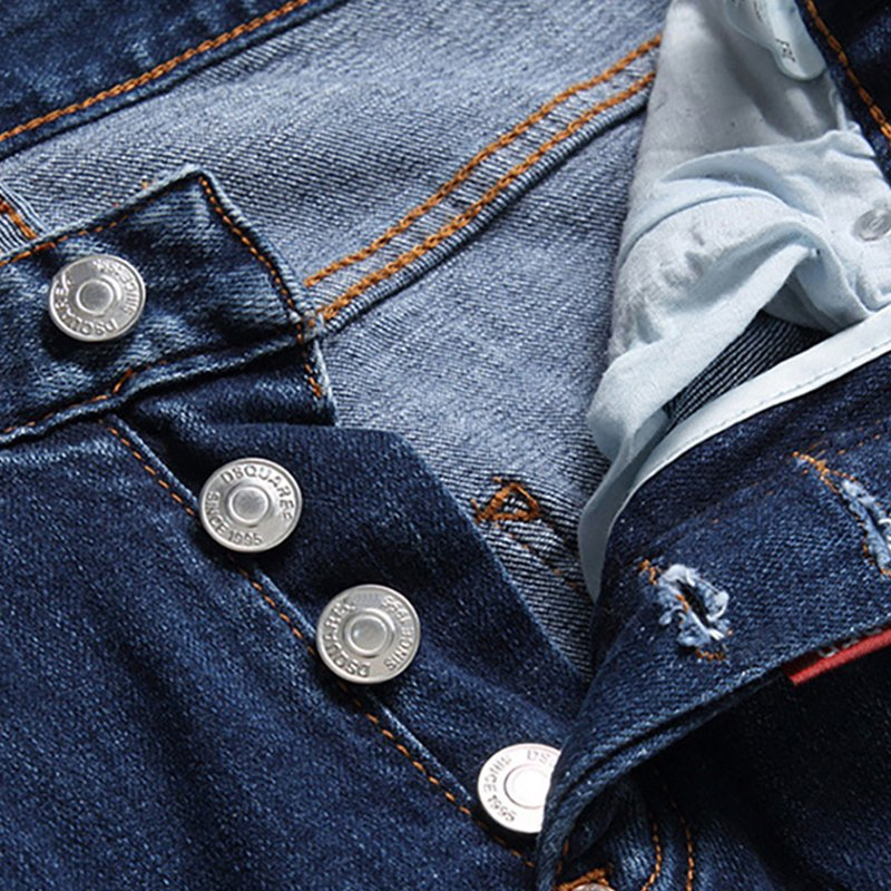 Top Quality Men's Blue Classic Denim Shorts - Custom Skinny Fit Jeans Style