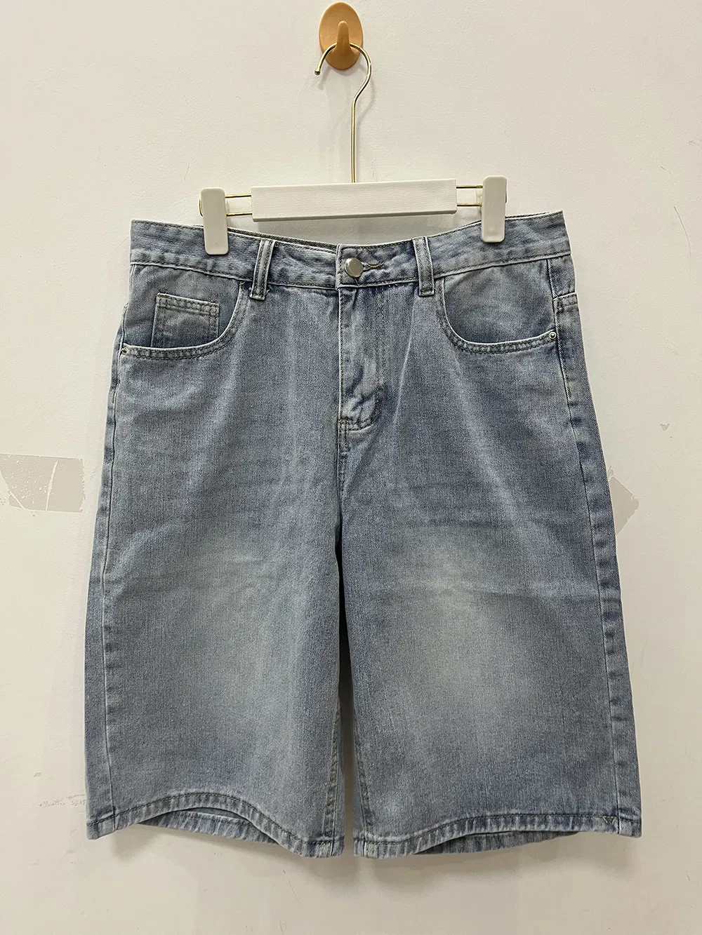 Bulk 95% Cotton 5% Spandex Straight Leg 7-9 Inch Mens Denim Shorts