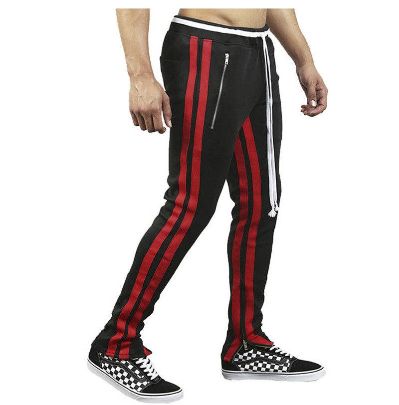 Custom Wholesale Sweat Track Pants with Stripes