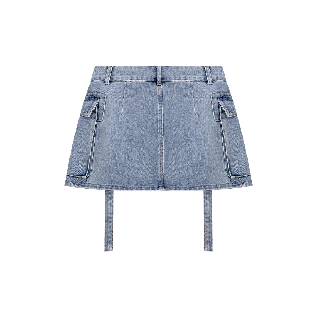 Women's Vintage Straight Denim Skirts Solid Summer Wholesale Party Light Wash Eco-Friendly Breathable Quick-Drying Casual Waist