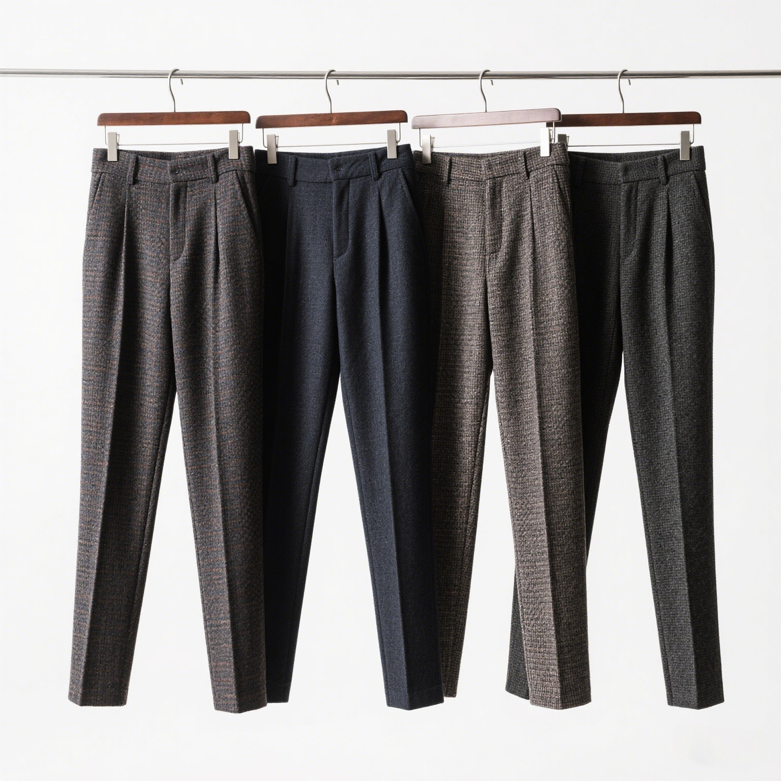 High Quality Slim Fit Formal Office Trousers for Men Classic Straight Pattern Pants Casual and Leisure Styles