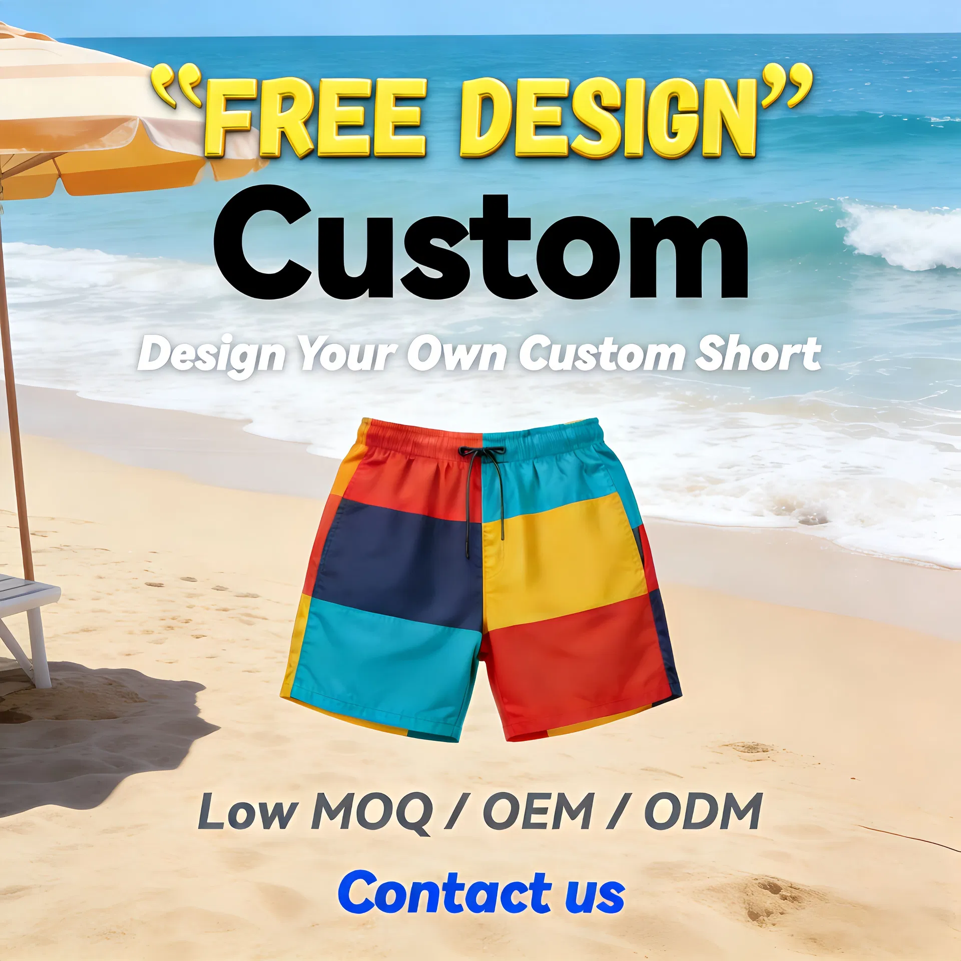 Top Quality Men's Blue Classic Denim Shorts - Custom Skinny Fit Jeans Style