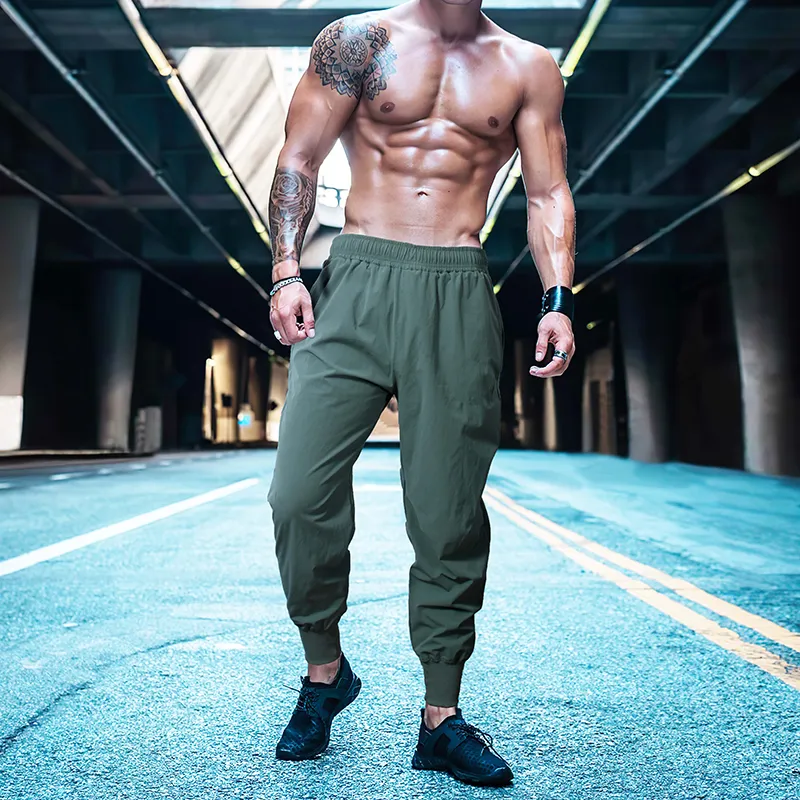 Wholesale Men's Joggers Pants Summer Fashion Sweatpants Streetwear Fitness Tracksuit Jogging Pants Men Gym Clothing Muscle Sports Trousers