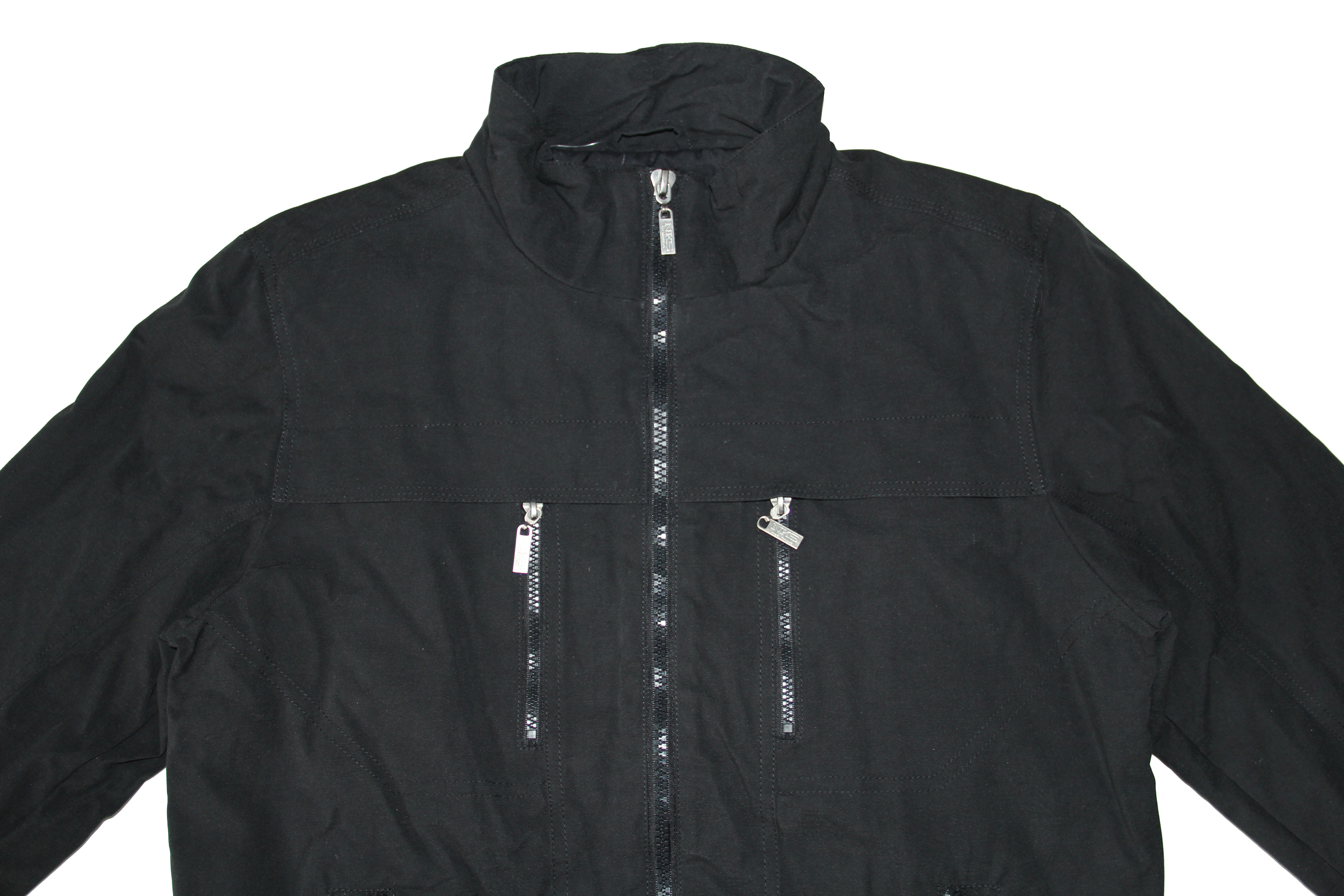 Fashion Branded Custom Color Nylon Man Light Weight Bomber Outwear Coat Full Zip Black Windbreaker Running Jacket
