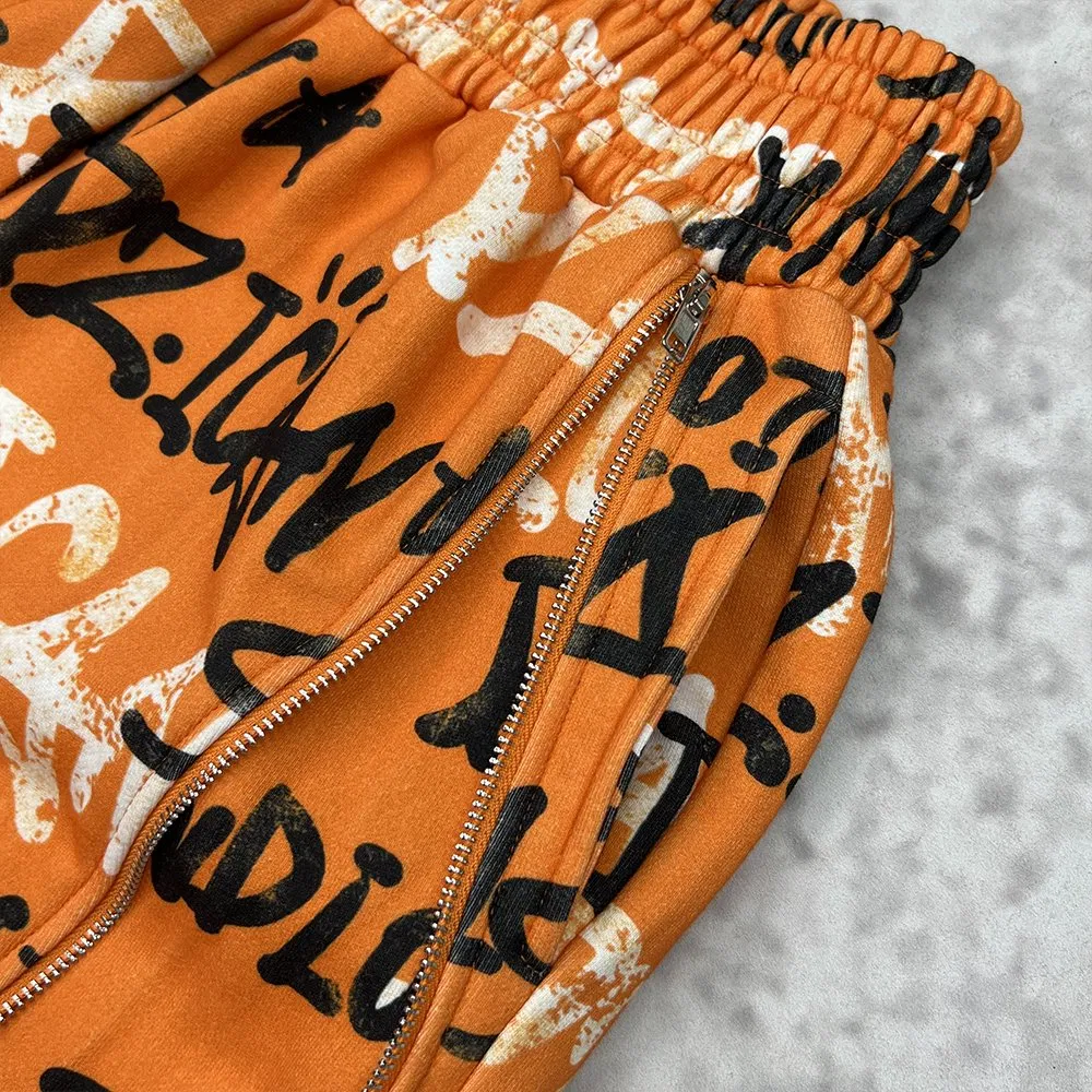 Rackpants 100% Cotton Street Fashion Baggy Track Pants Sweat Pants Men Jogger Pants Sweatpant
