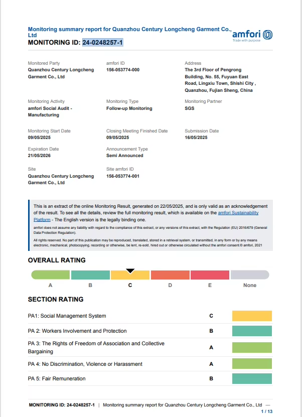 BSCI Certification