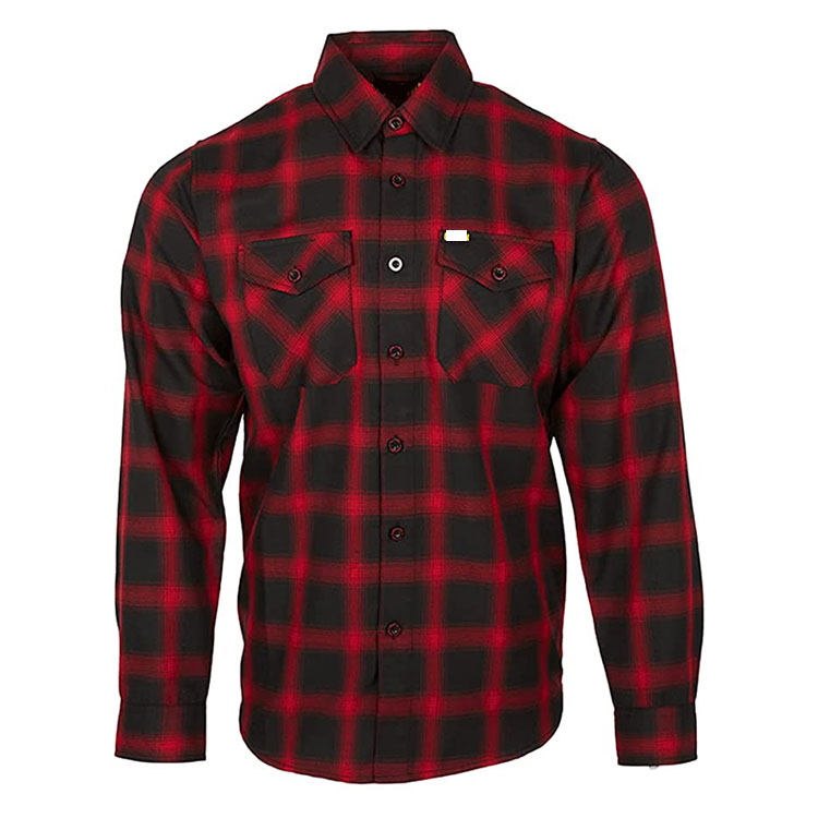 High Quality Customizable Men's Button Down Checked Flannel Shirts