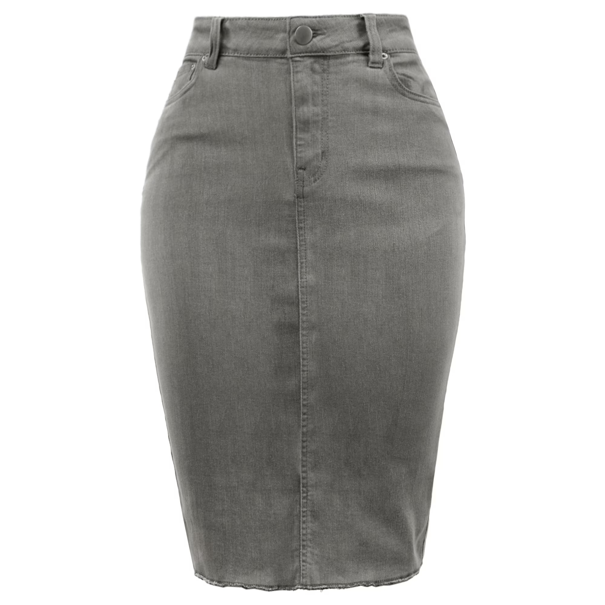 Denim Skirt Detail View