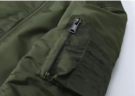 Wholesale Punk Style Back Strap Bomber Jacket Men Padded Premium Quality Aviator Bomber Jacket With Straps , F1 Bomber Jacket