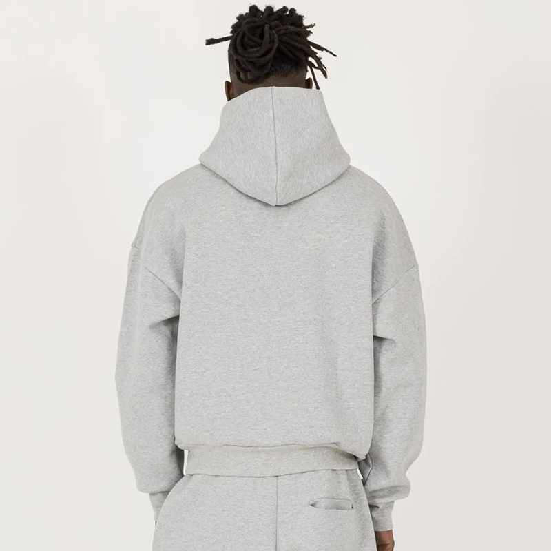 Custom High Quality Cotton Heavyweight Puff Printing Embossed Luxury Oversized Drop Shoulders Boxy Pullover Hoodies for Men