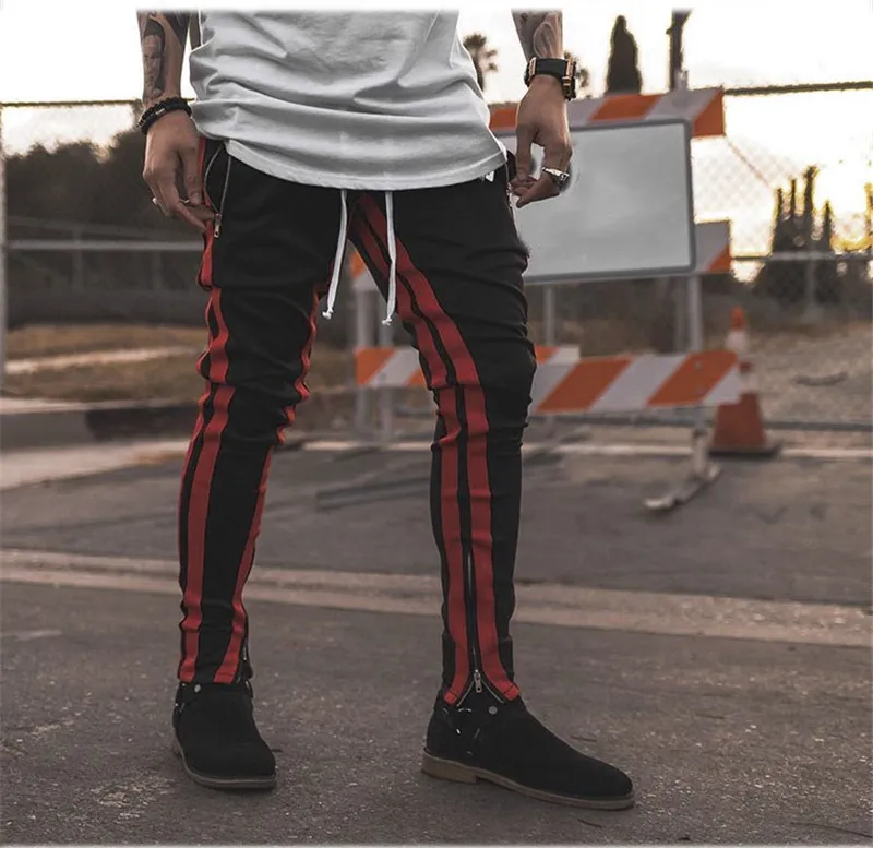 Custom Wholesale Sweat Track Pants with Stripes