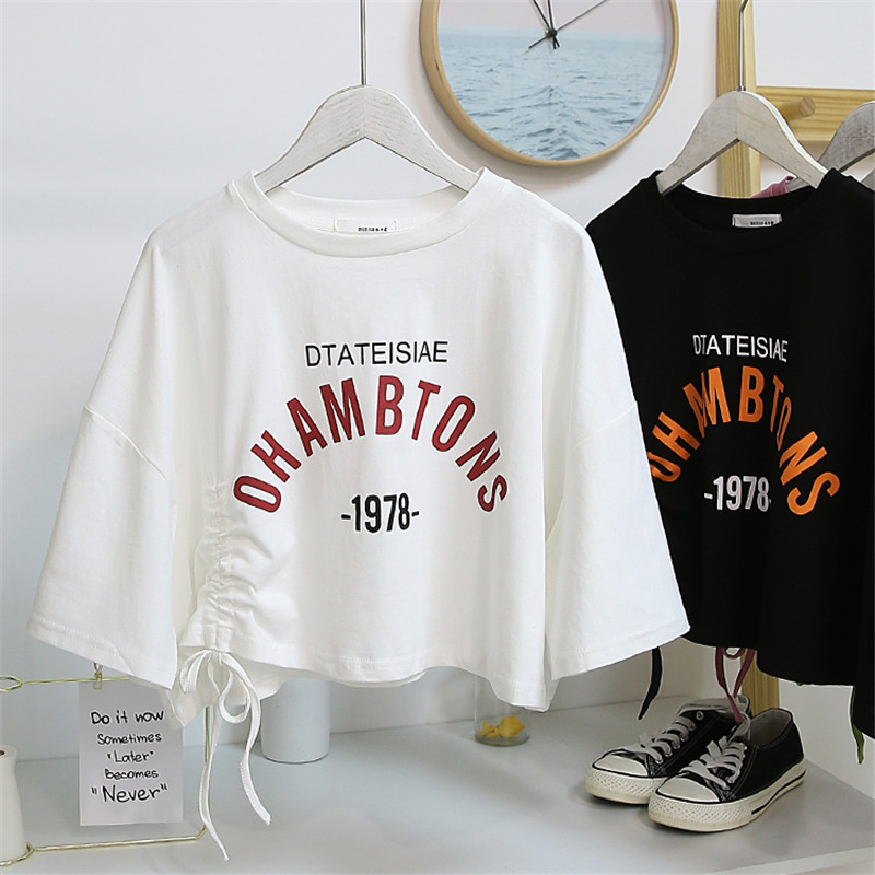 Trendy Women's Clothing Loose-fit Short-Sleeved Tee Best-selling Graphic Tee