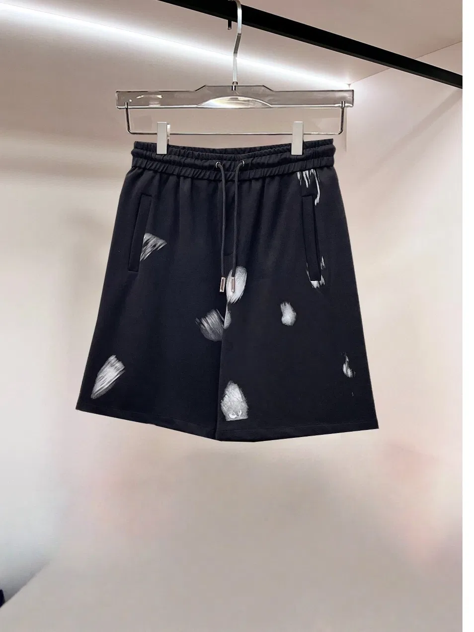 Logo Embroidered High-Waisted Slimming Denim Shorts