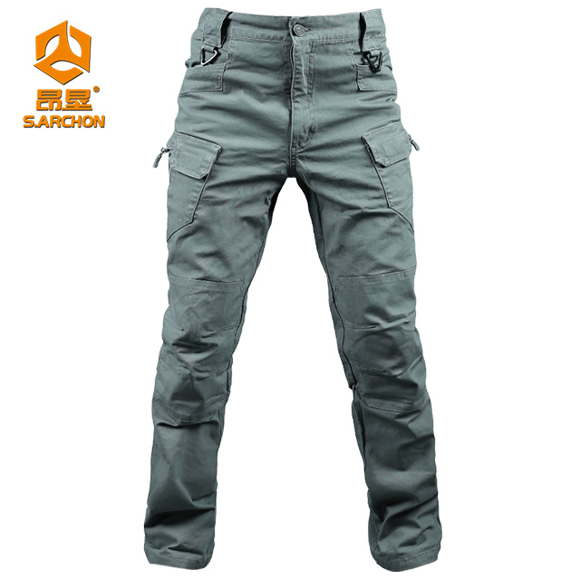 Tactical Pants Men's Slim Stretch Training Cargo Trousers Outdoor Multi-pocketed Clothing Factory Wholesale
