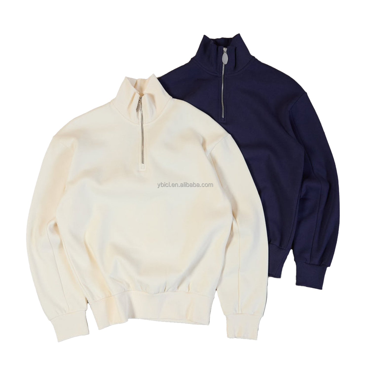 Embroidered Half-Zip Hoodie detail 3