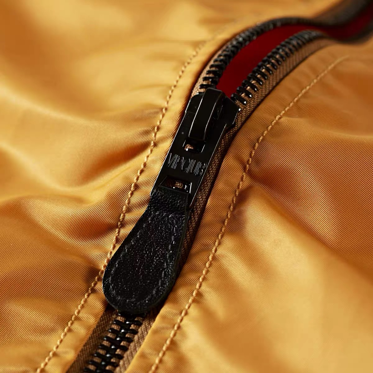 Custom Embroidered logo Patch Yellow Vintage Cropped pilot Flight Jacket Nylon Nasa Bomber Jacket for Men