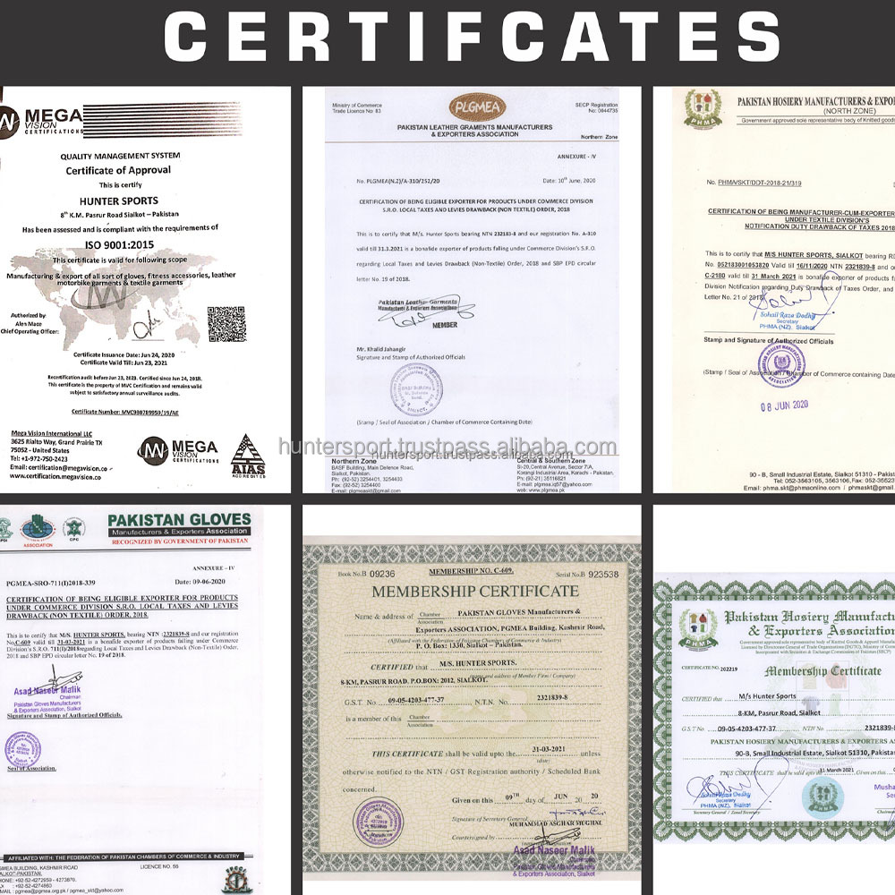 Certifications Document
