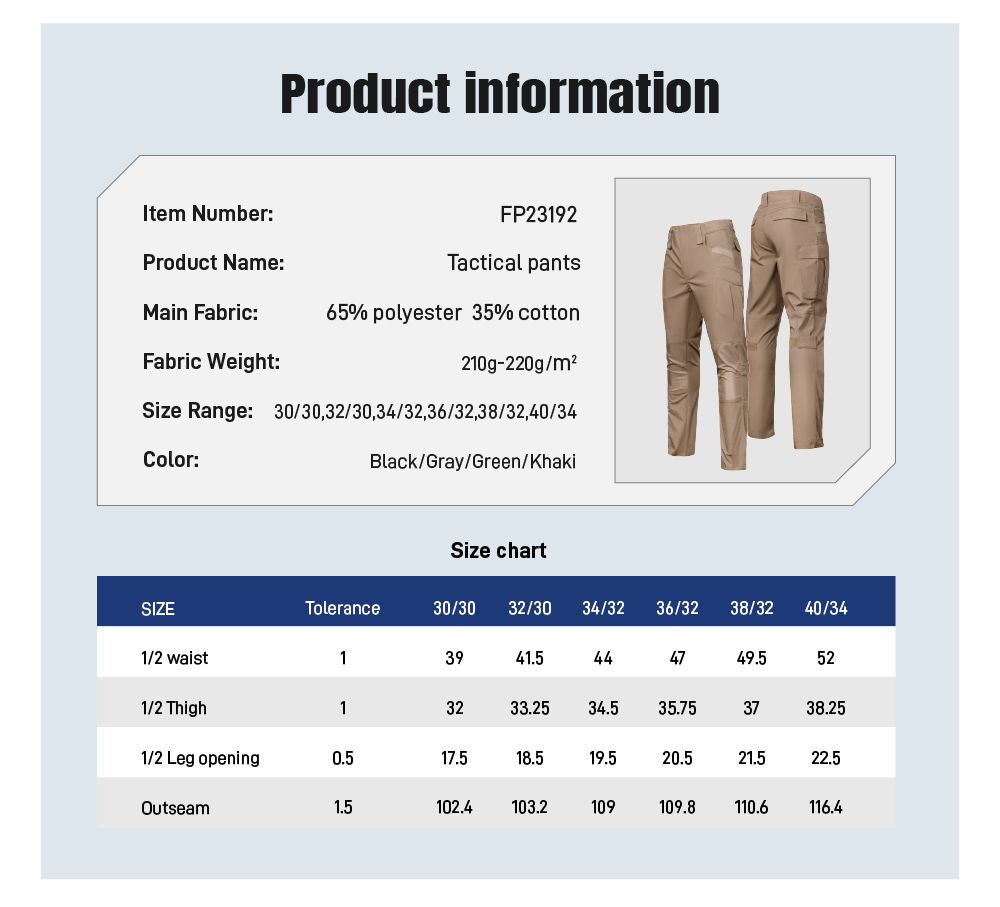 Tactical Cargo Pants Details 3