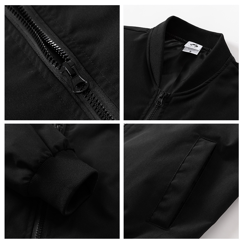 2024 Custom Casual High-Neck Polyester Soft Shell Cycling Bomber Jacket Winter Waterproof Outdoor Windbreaker Stand Zipper High