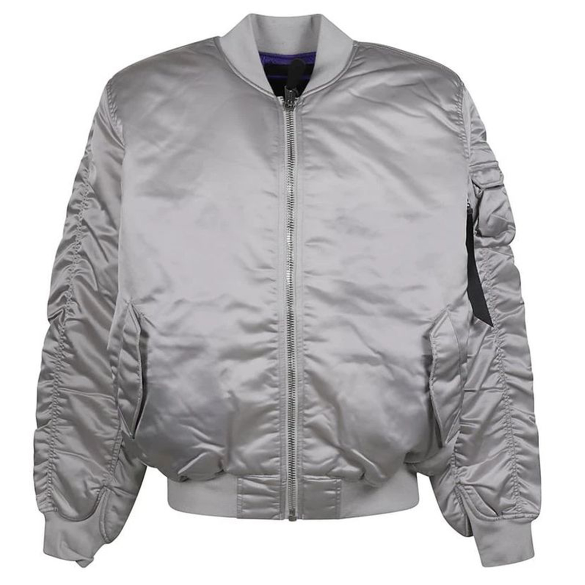 Mens Hooded Bomber Jacket Detail 7