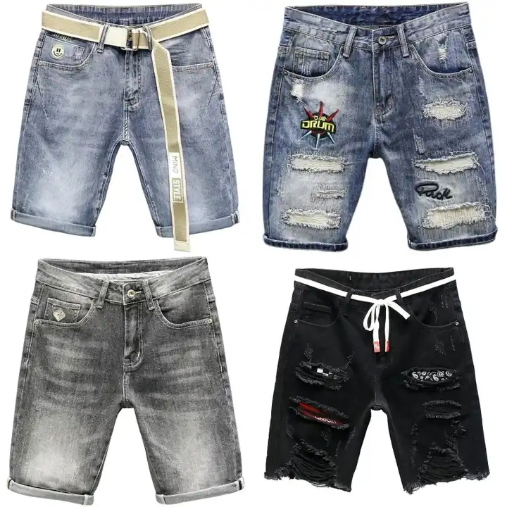 High-Quality Fashion Denim Shorts for Men